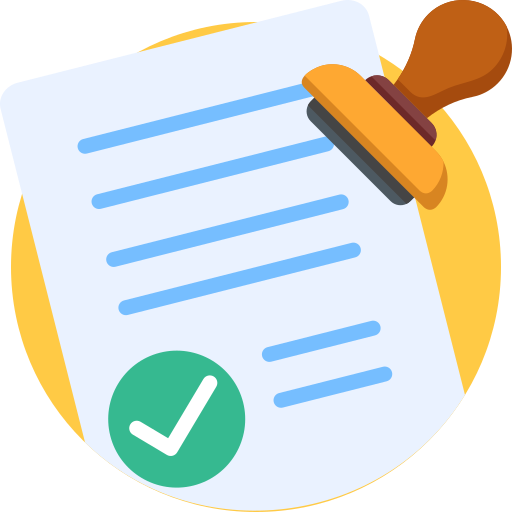 Notary stamp icon