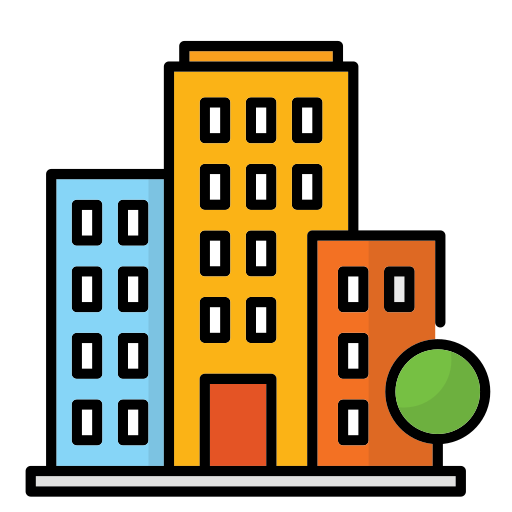 Commercial buildings icon